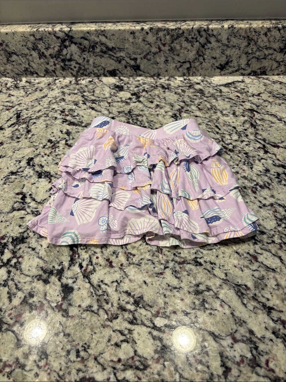 Little Sleepies Lilac Seashell Print Skort